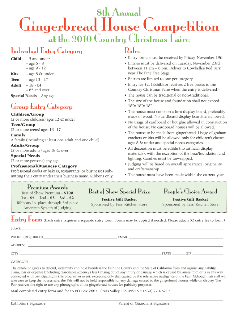 gingerbread house judging sheet: fill out & sign online | dochub